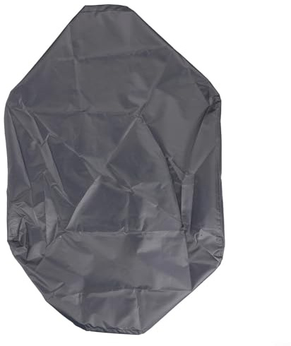 Zilimontt Copertura professionale per barbecue, 420D, impermeabile, resistente, per piastra da tavolo da 56 cm, con cappuccio, adatta per cucinare all'aperto (grigio)