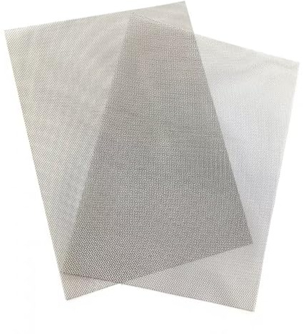 2 PCS 20 Mesh Stainless Steel Woven Wire Mesh – Rust-Resistant, Rodent & Insect Proof, Fine Metal Sheet for Windows, Doors, Filters, Drains