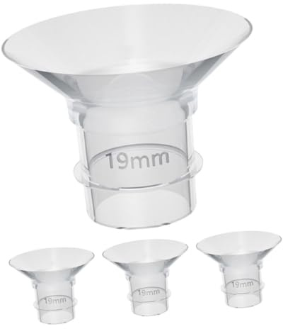 UKCOCO 4 pièces Inserts Silicone pour Tire-lait Électrique Accessoires Compatibles pour Tire-lait Portable et Portatif Inserts de Bride Lisses et Lavables pour Allaitement Confortable