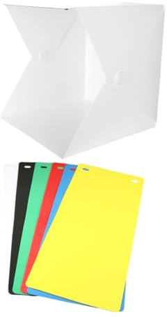 COHEALI Mini Scatola Fotografica LED Pieghevole 30 Cm 6 Sfondi Colorati, Alimentazione Usb, Portatile per Studio Fotografico e Shooting Prodotto