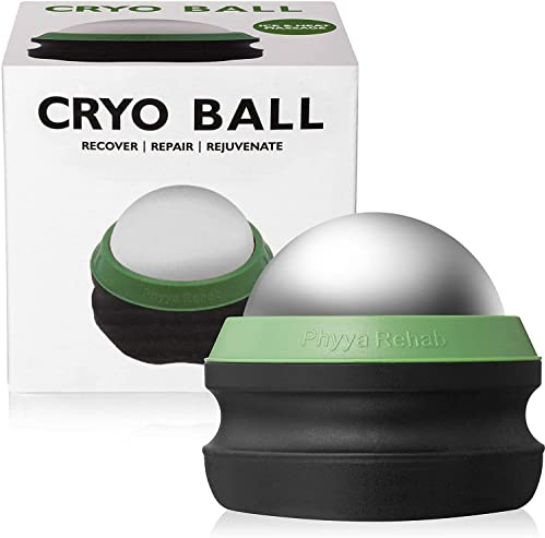 Phyya Rehab - Massage Ice Roller Ball - Roller for Muscles Deep Tissue - Cold Therapy - Plantar Fasciitis Roller
