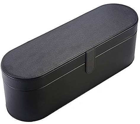 Abilieauty Portatile Asciugacapelli Custodia Cuoio Colpetto Rigida Scatola AntiGraffio Cover Custodia per Dyson Supersonic - Nero