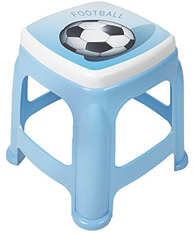 Ondis24 Hocker Badhocker mit Trittleiter stapelbar Kinderhocker bis 50kg Fußball