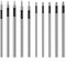 Lowats Locheisen Set 10 Stücke Locheisensatz ​Leder Punch Set Lochstanzer Stanzwerkzeug Locher Cutter Runde Stahl Hohl Punch Set Leder Hohl Locher Hohle Loch Punch Hand Stahl Puncher