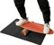 GYMAX Balance Board aus Holz Balancebrett mit Korkrolle & Schutzmatte Gleichgewichtsboard für Indoor-Surfen Indoorboard Surfboard (Orange)