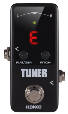 Tunerpedal, FTN2 MINI kromatisk gitarrstämmarpedal med LED-display äkta bypass gitarreffekter pedal för tillbehör till musikinstrument