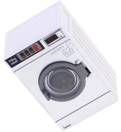 Vaguelly Miniatur Waschmaschine Spielzeug Für Puppenhaus Realistische Waschmaschine Mit Öffnendem Trommelmechanismus Für Rollenspiele Junger Mädchen Puppenhaus Zubehör Und Dekoration