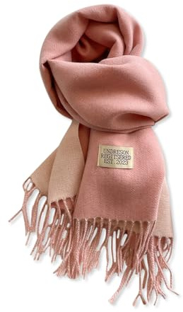 LumiSyne Bufanda De Cachemira Reversible Para Mujer Hombre Color Sólido Pashmina Chales y Envolturas Doble Cara Bicolor Tejidos Planos Bufanda Con Borla Largo Grande Fulares Ligero Cálido Estola