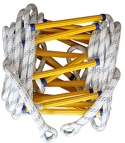 GJFGJQAOW Échelle de Corde, échelle de Secours, échelle de Corde, échelles de secours/20M