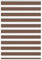 vidaXL Zebrarollo Braun 105x100 cm Stoffbreite 100,9 cm Polyester, Zebra-Rollo, Doppelrollo, Zebra-Jalousie für Fenster, Doppelrollo, Zebra-Rollo
