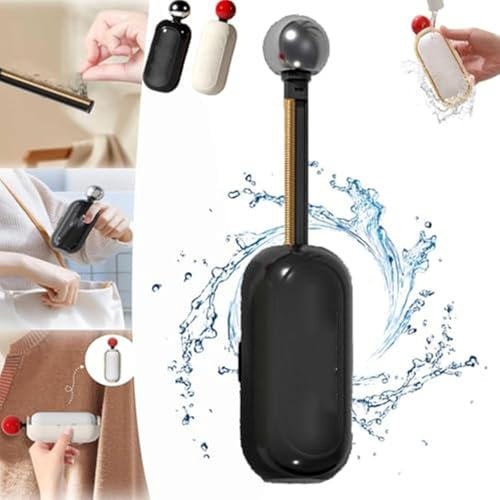 Enjoy - Rodillo de pelusa portátil, rodillo adhesivo reutilizable, removedor de pelusa lavable 2 en 1, diseño retráctil de doble propósito, adhesivo y afeitado, para ropa, muebles, pelo de perro y