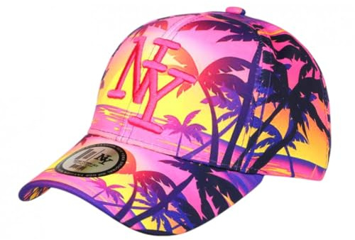 Hip Hop Honour Barnkeps rosa gul palm ny baseball copaka 7 är 12 år gammal - pojke, rosa, One Size