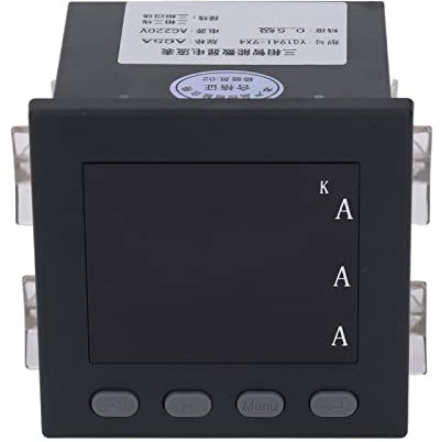 3 Phase Current Meter, LED Digital Display Ammeter, Programmable Intelligent Electric Meter for Substations, Distribution Automation