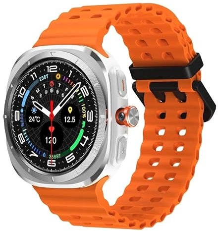 XINDADA Reloj inteligente Smartwatch 4G Tarjeta SIM 2025 Android Play Store 1.48 pulgadas AMOLED HW S12 Llamada TikTok Cámara Videollamada Ultra GPS WIFI (Plata Naranja)