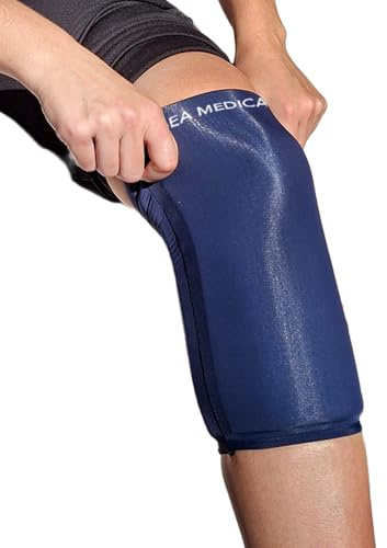 IEA Medical – Manchon rafraîchissant en gel 360° taille L pour genou, coude, cheville, mollet et bras – compresse chaud/froid réutilisable, souple, antidérapante et sans sangles