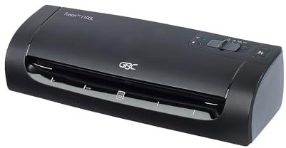 GBC Laminiergerät A3 Fusion 1100L, High Speed Laminieren, 3 min Aufwärmzeit, Heiß-/ Kaltlaminieren, 75 bis 125 mic Laminierfolien, Ideal im Home Office oder in kleinen Büros, Schwarz, 4400747EU