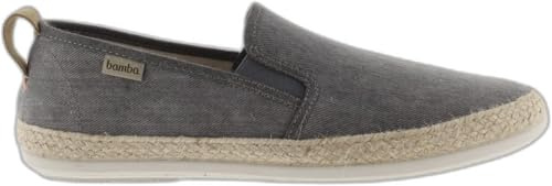 Bamba by Victoria Victoria,ANDRÉ ELÁSTICOS Lona Lavada, Toile Slip-on, Zapatillas Mujer, Gris, 39 EU