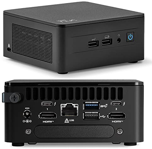 Intel NUC 13 Pro Arena Canyon Mini PC NUC13ANHi5 Mini Ordinateur de Bureau/HTPC 13e gén. Intel Core i5-1340P, 12 cœurs de processeur (4P+8E), WiFi 6, Bluetooth 5.3, Windows 11 Pro (Barebone)