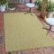 Carpetsale24 In- & Outdoor Teppich Wetterfest 240 x 340 cm Sisal Optik Grün - Teppich Waschbar, Wasserfest, Pflegeleicht und Flachgewebe - Ideal für Balkon, Garten, Terrasse und als Küchenteppich