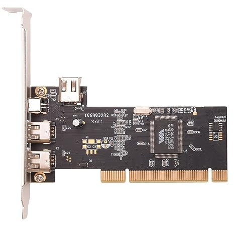 BOFRHME 3 Ports IEEE 1394 Carte Ligne de Feu PCI Ligne de Feu Adaptateur IEEE Carte ContrôLeur PCI 1394 pour PC de Bureau