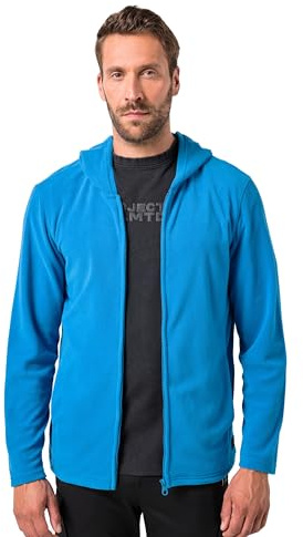JAY-PI Fleecejacke, Outdoor, Level 1 Ultralight Fleece, Kapuze, BIS 7 XL Maillot de survêtement, Bleu Moyen, L Homme