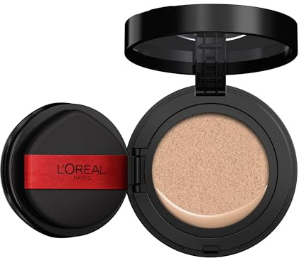 L'Oréal Paris Base de Maquillaje Infallible, Hasta 24H* de Duración, Fórmula Ligera y Transpirable, Inspirada en Belleza Coreana, Apta para Pieles Sensibles, Fresh Wear Cushion, Tono: 140