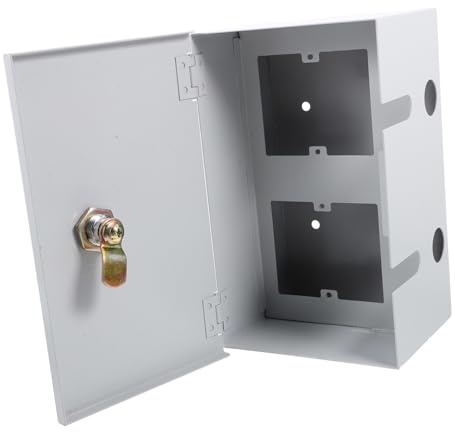 Gatuida Boîtier de Protection Extérieur Acier Inoxydable avec Serrure Boîte Étanche pour Prise Électrique Coffre Sécuritaire pour Chargeur de Véhicule Électrique Protection la Pluie