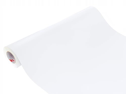 DecoMeister Pellicola per Vetri Finestre Privacy 100x300 cm - Pellicola Adesiva per Vetri Smerigliati con Protezione UV - Effetto Satinato, Ritagliabile per Bagno, Casa, Ufficio - Bianco Opaco