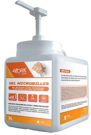 Gel Nettoyant Atelier Microbilles Netz, Salissures Intenses, Gel-Rouge, 3 l, Pompe intégrée