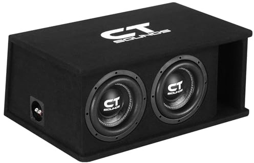 CT Sounds Dual 8” 1600W Loaded Tropo Series Ported Car Subwoofer Box - TROPO-2X8D4