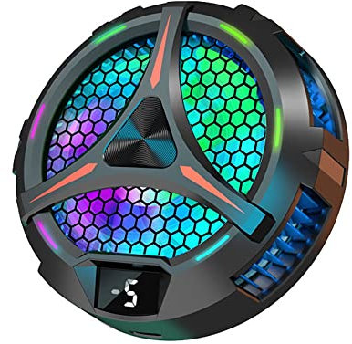 BeisDirect 27W Iluminación colorida magnética Tablet Cooler, X42 enfriamiento rápido ligero semiconductor disipador de calor Tablet refrigeración LED radiador para iPad/Tablet/PC, 9.3x9.3x2.8cm