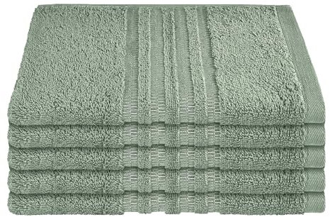 Schiesser Gästetuchset Milano - 5-teilig - 30 x 50 cm - Hellgrün