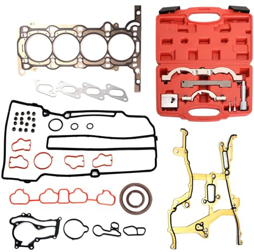 JAVOUKA Head Gasket Set with Timing Tool Kit 1.4L Compatible with Chevrolet Cruze 1.4L Gas DOHC VIN-B C 9 2011-2015, Replace# HS54898, HS26540PT-1 (42PCS)