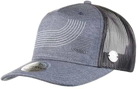 SABBOT Luke Snapback Cap, moderno berretto da camionista, berretto da baseball, elegante protezione solare, cappello sportivo, cappello estivo, traspirante, ideale per attività all'aperto, Blu scuro,