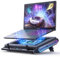 llano RGB Gaming Laptop Kühlpad Kühler mit leistungsstarkem 4,72’’ externem Turbo-Kühlgebläse, schnelle Kühlung für Computer Notebook 13-17,3’’ Tastensteuerung 3 verstellbare Ständer 4-Port USB C&A.