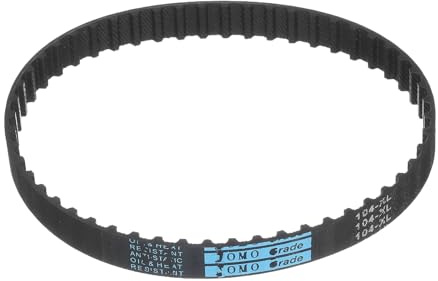 sourcing map 104XL 037 Zahnriemen 52 Zähne Gummi Zahnriemen Zahnriemen 0,9 cm Breite 0,5 cm Teilung Synchron Zahnriemen