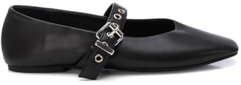 XTI - Bailarinas Mujer Negro - Calzado Cómodo y Versátil - Moda Casual - Modelo 14402101 (Talla 39)
