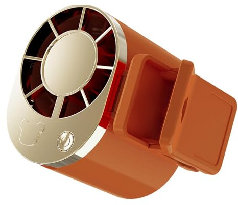 Genérico Ventilador Ponible - 3 Velocidades Pantalla LED Equipo Recargable USB - Pequeño Ventilador Recargable - Para Viajes Aire Camping Senderismo Playa y Oficinas