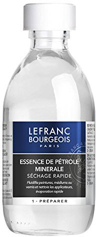 Lefranc Bourgeois Solventes y aceites para Pintura al óleo, Aditivos, Esencia de Petróleo, 250ml