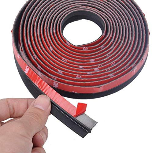 StickersLab - GUARNIZIONE IN GOMMA ADESIVA 3 METRI INTERNO PORTIERA AUTO A Z PER ISOLAMENTO TERMICO E ACUSTICO