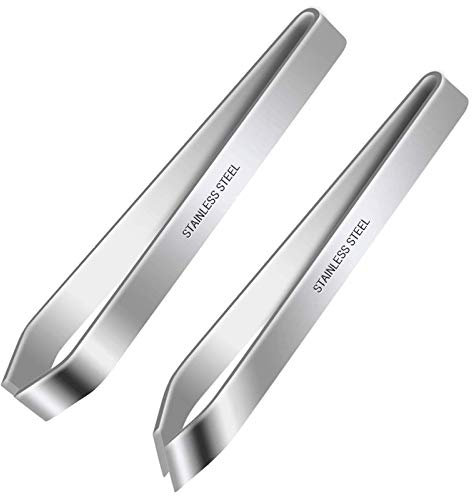 HAOBIN Pinza Per Pesci In Acciaio Inossidabile Di Alta Qualità Spina Di Pesce Clip Pesce Pinza A Spina Di Pesce Pinzette Per Rimuovere Lische,Squame Di Pesce,Piume Di Maiale E Piume Di Pollo,2 Pezzi