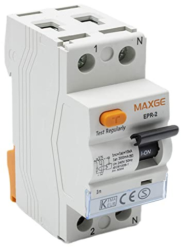 CABLEPELADO Interruptor diferencial industrial y terciario Clase A | 300mA | superinmunizado |10 kA | Poder de corte: 10000A | 2P | 40A