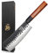 MITSUMOTO SAKARI Cuchillos Cocina Profesionales Forjados a Mano, Cuchillos Japanese de Acero al Carbono, 19 cm Cuchillo de Hueso Carnicero Profesional (Mango de Palo de Rosa y Caja de Regalo)