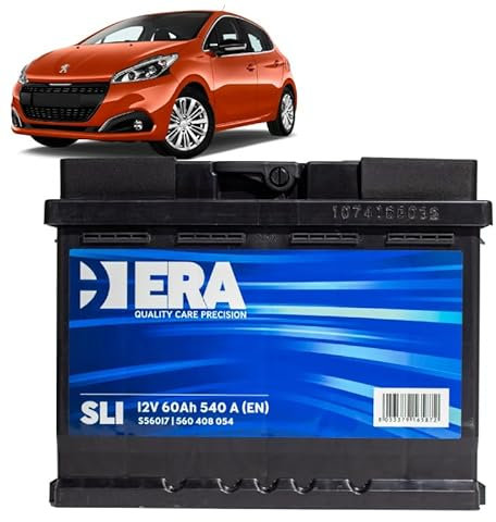 Batteria 60Ah per Peugeot 208 I 1.2 1.6 benzina 2012+