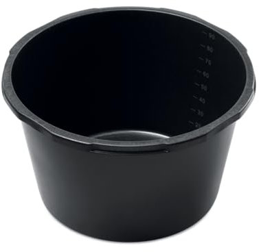 B2C Black Plastic Plant Pots 45L, 65L, 90L Round, 40L and 60L Rectangular (Round, 90 Litres)