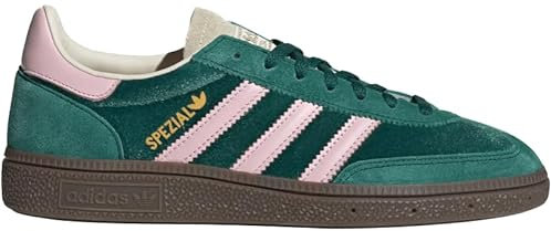 adidas Chaussures spéciales de handball unisexes, Vert, rose, crème, blanc, 42 2/3 EU