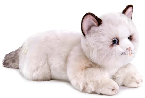 Cuddly Toy Ragdoll cat Super Soft Kissen Collectible Cute Cat Stuffed Animal Funny Plush Toy Companions for Cuddling, Napping & Home Decor Baby Children's Gift for Christmas Girls Boys - 51cm