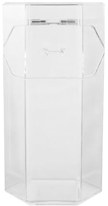 PACKOVE Contenedor Transparente para Brochas de Maquillaje y Cosméticos de Acrílico Diseño para Organización en Escritorio Adecuado para Guardar Maquillaje Profesional