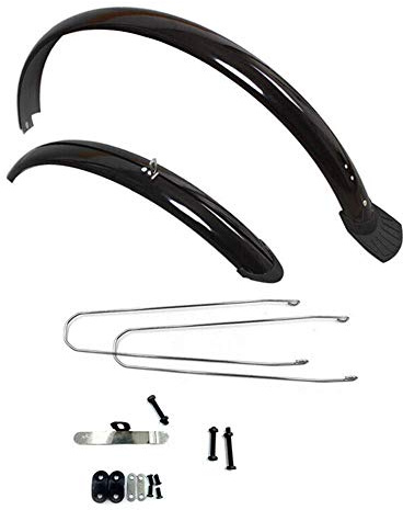 Venus valink 2 Piezas Bicicleta Guardabarros de Montaña Defensa Juego, Completo Longitud Plástico Guardabarros, Plegable Ciclismo Accesorios para Carretera Lluvioso Día - 28inch