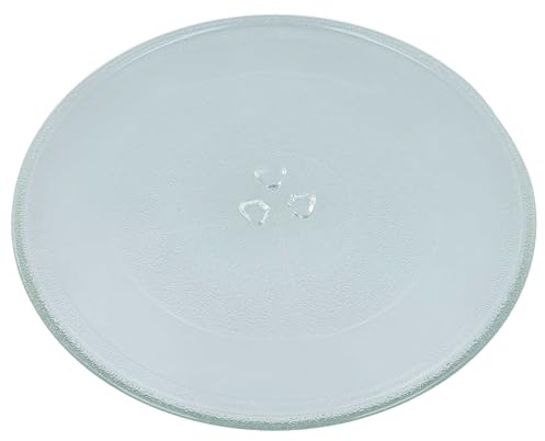 vhbw piatto compatibile con Profile PEB159CSNSS forni a microonde - Base girevole con attacco a Y, 32,4 cm, vetro trasparente
